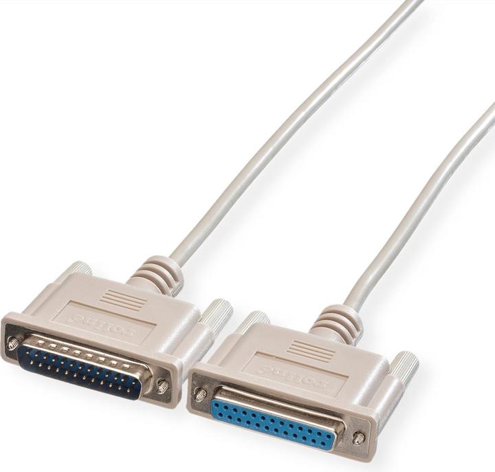 Produktbild Roline Serielles Kabel, Stecker Sub-D 25 / Buchse Sub-D 25 (6 m, VGA)