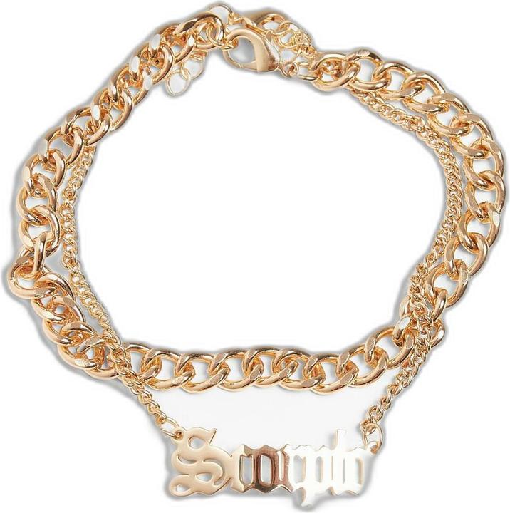 Produktbild Urban Classics Zodiac Golden Anklet (Eisen, Rostfreier Stahl, 22 cm)