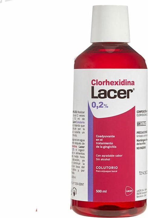 Produktbild Lacer Chlorhexidine Mouthwash 500ml (500 ml, Mundspülung, Mundwasser)