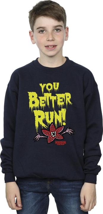 Produktbild Netflix Stranger Things You Better Run Sweatshirt Jungen (140, 146)