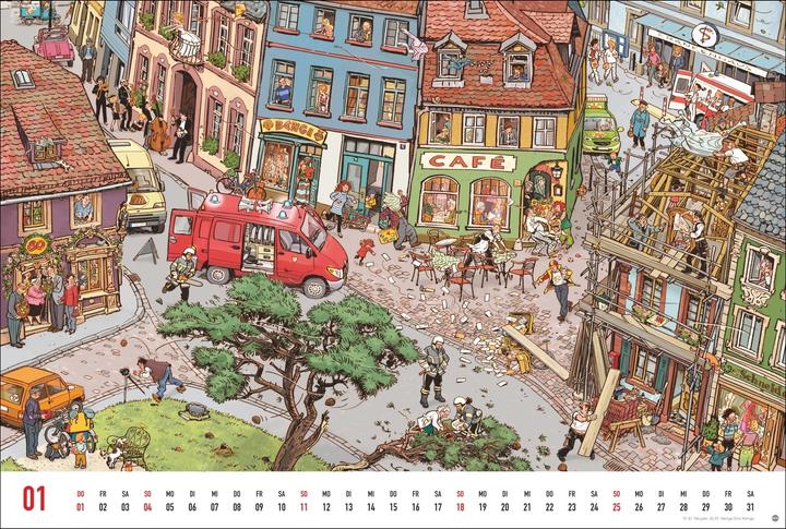Immagine prodotto Göbel & Knorr Wimmelbilder Edition Kalender 2026 (58 x 39 cm)