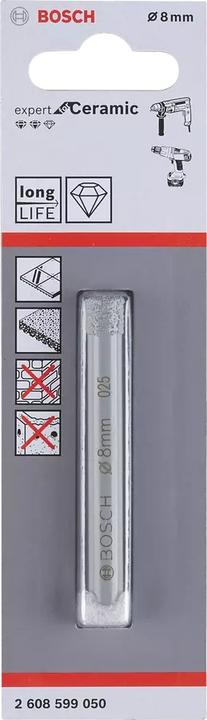 Actual product image Bosch Professional Zubehör PRO Ceramic dry drill bit, 8 x 66 mm (8 mm)