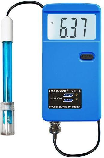 Actual product image Peaktech pH meter with external probe, 0... 14 pH