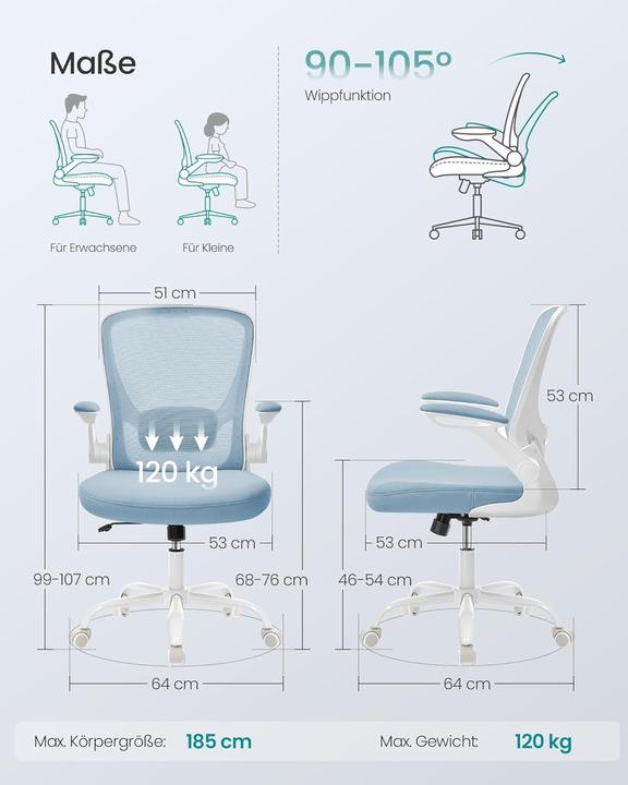 Immagine prodotto Songmics Sedia da ufficio