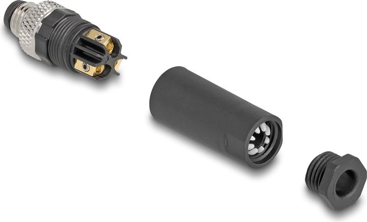 Produktbild Delock M8 Steckverbinder A-kodiert 3 Pin Stecker zur Montage mit Schraubanschluss