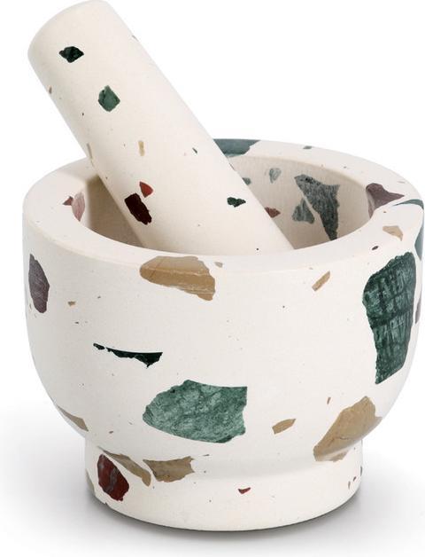 Zeller Present Mörser mit Stössel Terrazzo