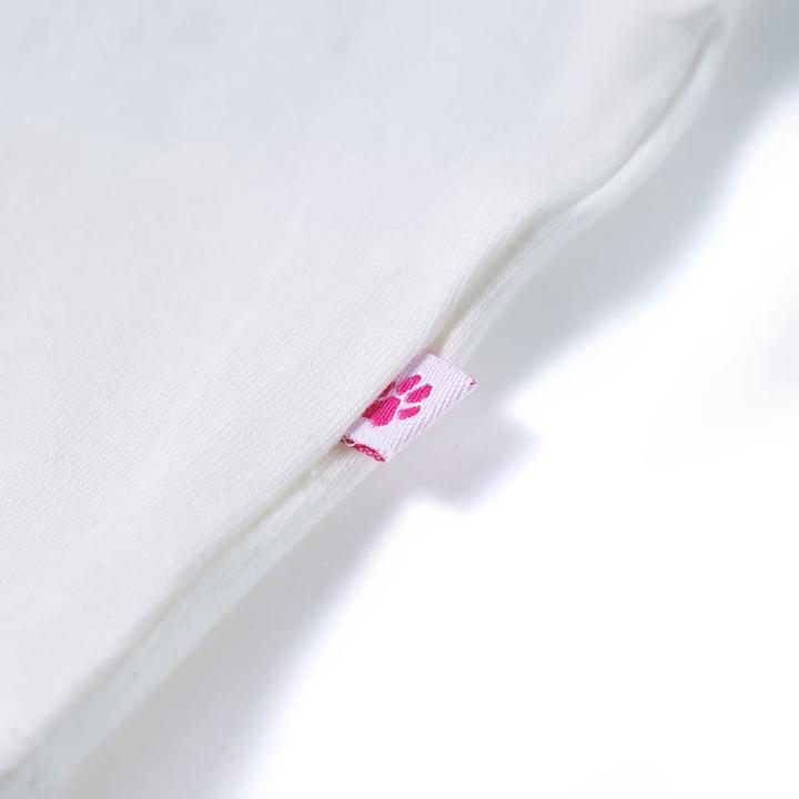 Immagine prodotto vidaXL Maglietta da bambino con maniche a balze Ecru 140,Materiale: 95 (140)