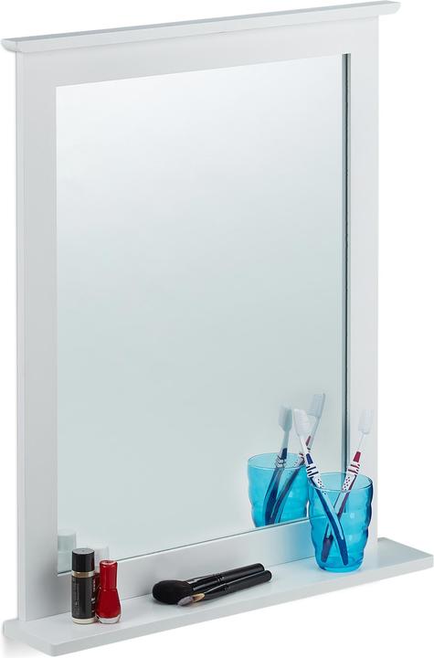 Actual product image Relaxdays Wall Mirror with Shelf (56 x 10 x 68 cm)