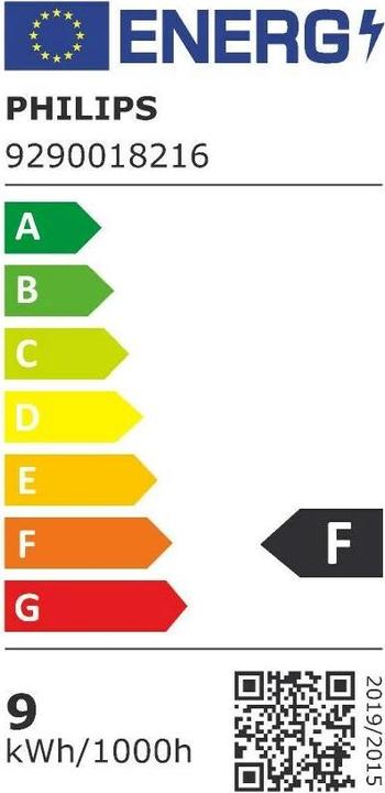 Energie-Label Philips LED Lampen (E27, 9 W, 800 lm, 3 x, F)