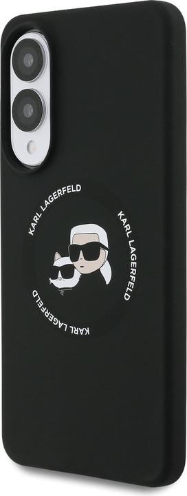 Image du produit Karl Lagerfeld case for Samsung Galaxy S25 Edge MAGNETIC SILICONE DOUBLE HEADS black (Samsung Galaxy S25 Edge)