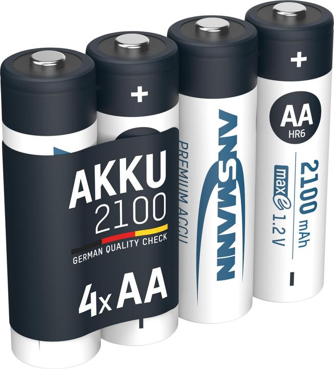 Immagine prodotto Ansmann AA (4 pz., AA / LR6 / LR06 / Mignon / R6 / R14505, 2100 mAh)