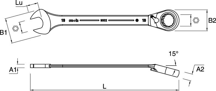 Actual product image Peddinghaus Ring ratchet spanner 13mm (13 mm)