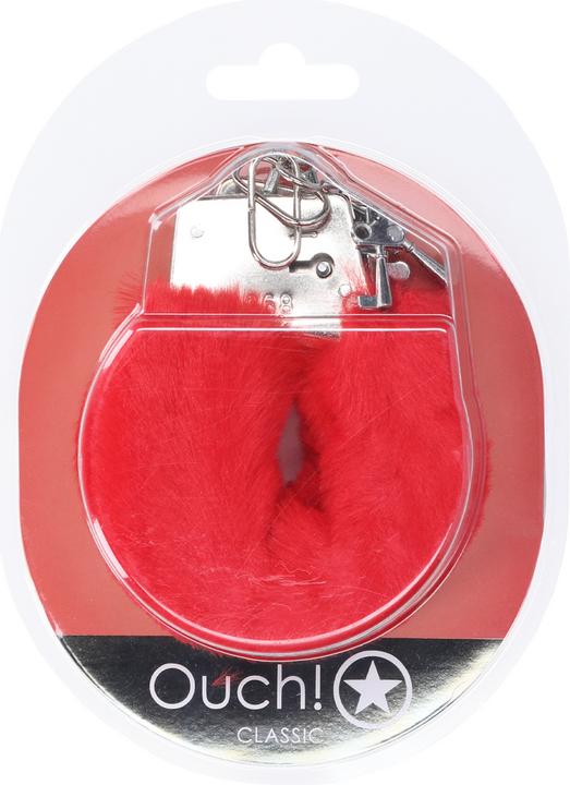 Produktbild Ouch! Klassische flauschige Handschellen - Rot