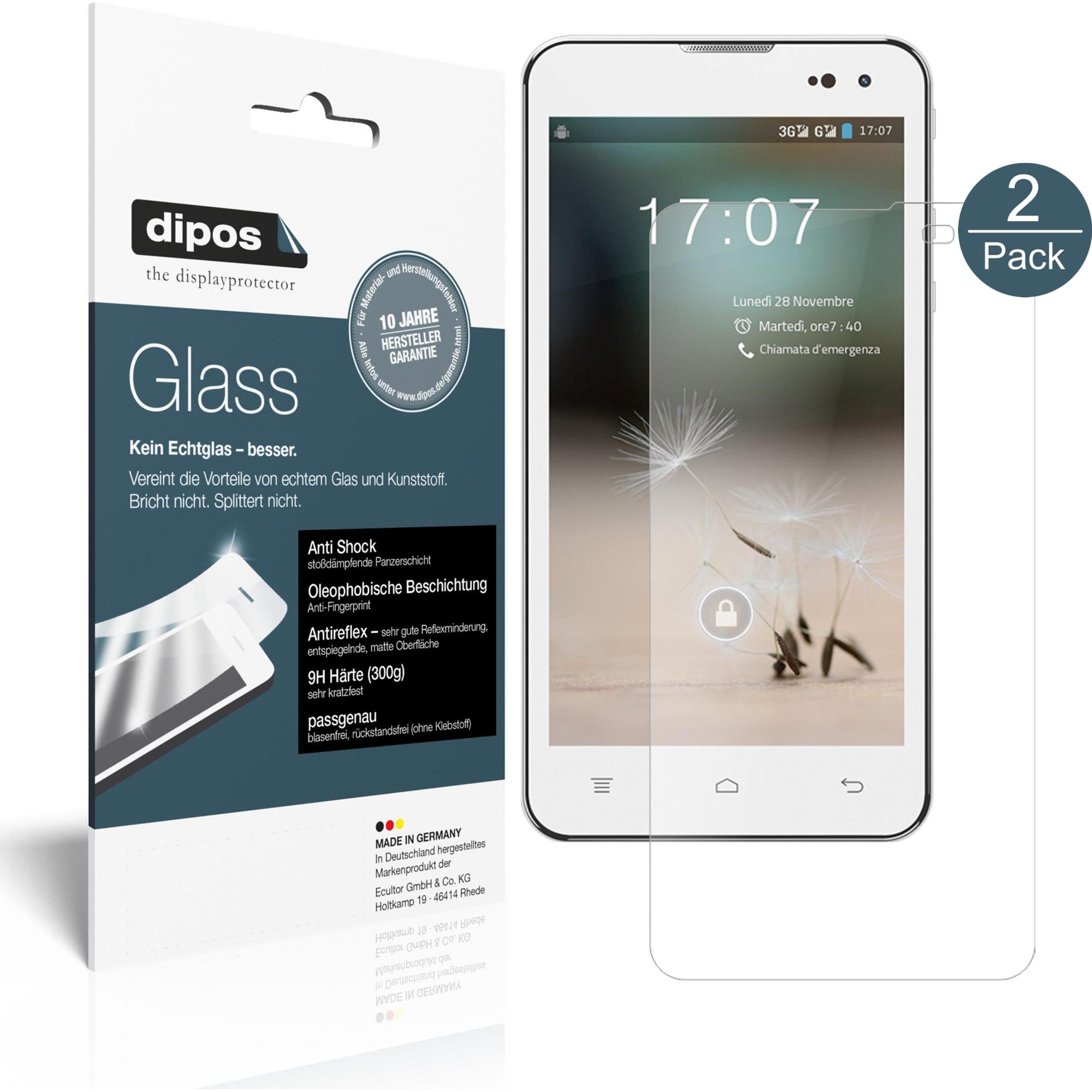 Thumbnail - Dipos Displayschutz Anti-Shock (2 Stück, HiSense HS-U971AE), Smartphone Schutzfolie, Transparent