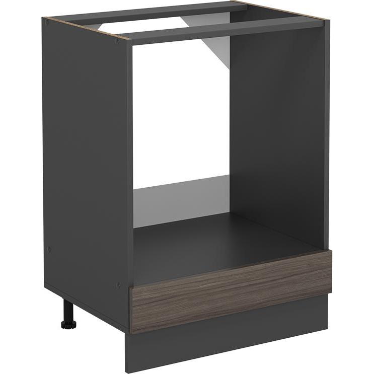 Vicco, Regal, Herdumbauschrank R-Line, Edelgrau/Anthrazit, 60 cm ohne Arbeitsplatte