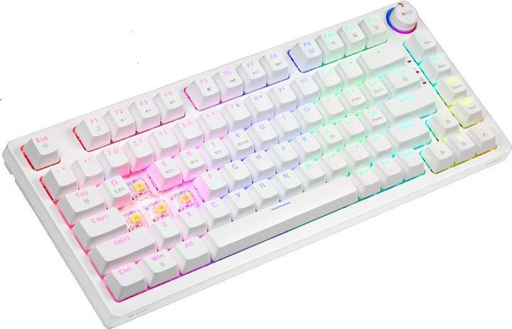 Actual product image Savio Phenix White Gat Yellow (Eng. Int., Cable, Wireless)