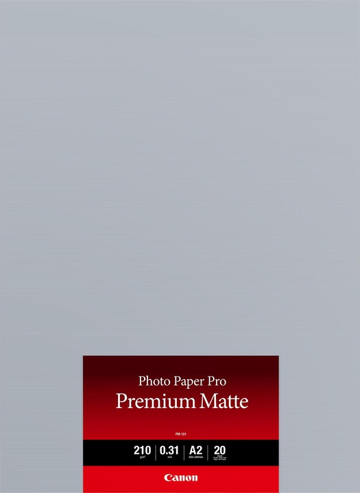 Actual product image Canon PM-101, Premium Matte Photo Paper (210 g/m², A2, 20 x)