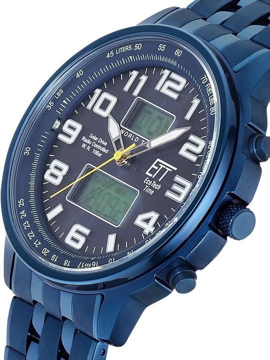Produktbild ETT Eco Tech Time EGS-11735-32M Herrenuhr Solar Drive Funk 48mm 10ATM (48 mm)