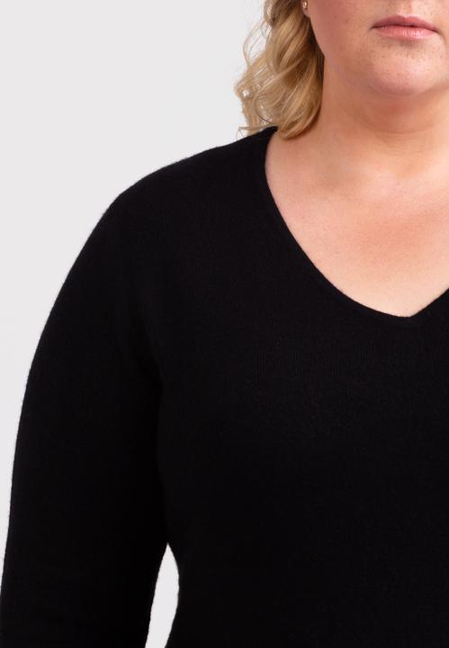 Actual product image Cash-Mere Recycelter Kaschmir V-Ausschnitt Pullover (3XL)