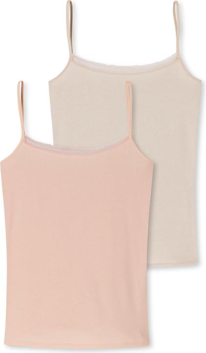 Produktbild Schiesser 2er Pack Cotton Lace Spaghetti Top (42, 2er Pack)