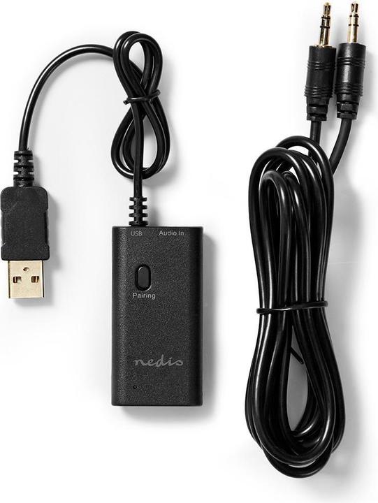 Actual product image Nedis Bluetooth® Transmitter | Connections - Input: 1x AUX / 1x USB | SBC | Up to 1 devices | Schwa (Channels)