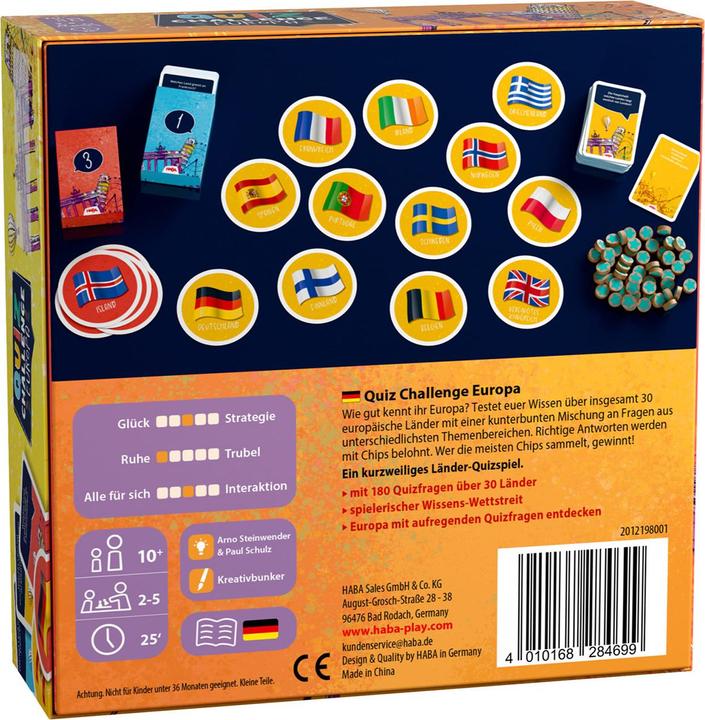 Immagine prodotto Haba Quiz Planet Europa (Tedesco, Francese, Italiano, Inglese)