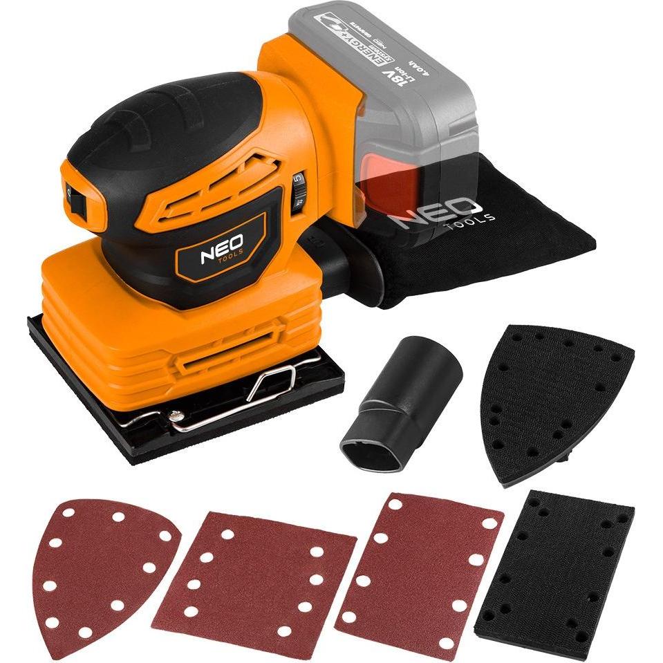 Neo, Rettificatrice + lucidatrice, Energy+ 18V 3in1 Exzenterschleifer, ohne Akku (Levigatrici rotorbitali)