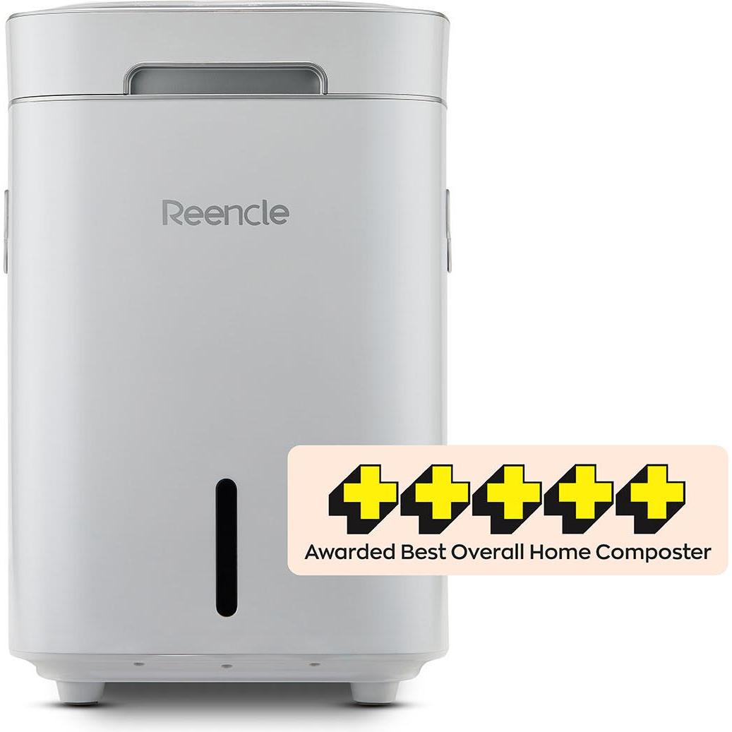 Reencle, Compostiera + Sacco Da Giardino, Home Composter Prime White (47.11 L)