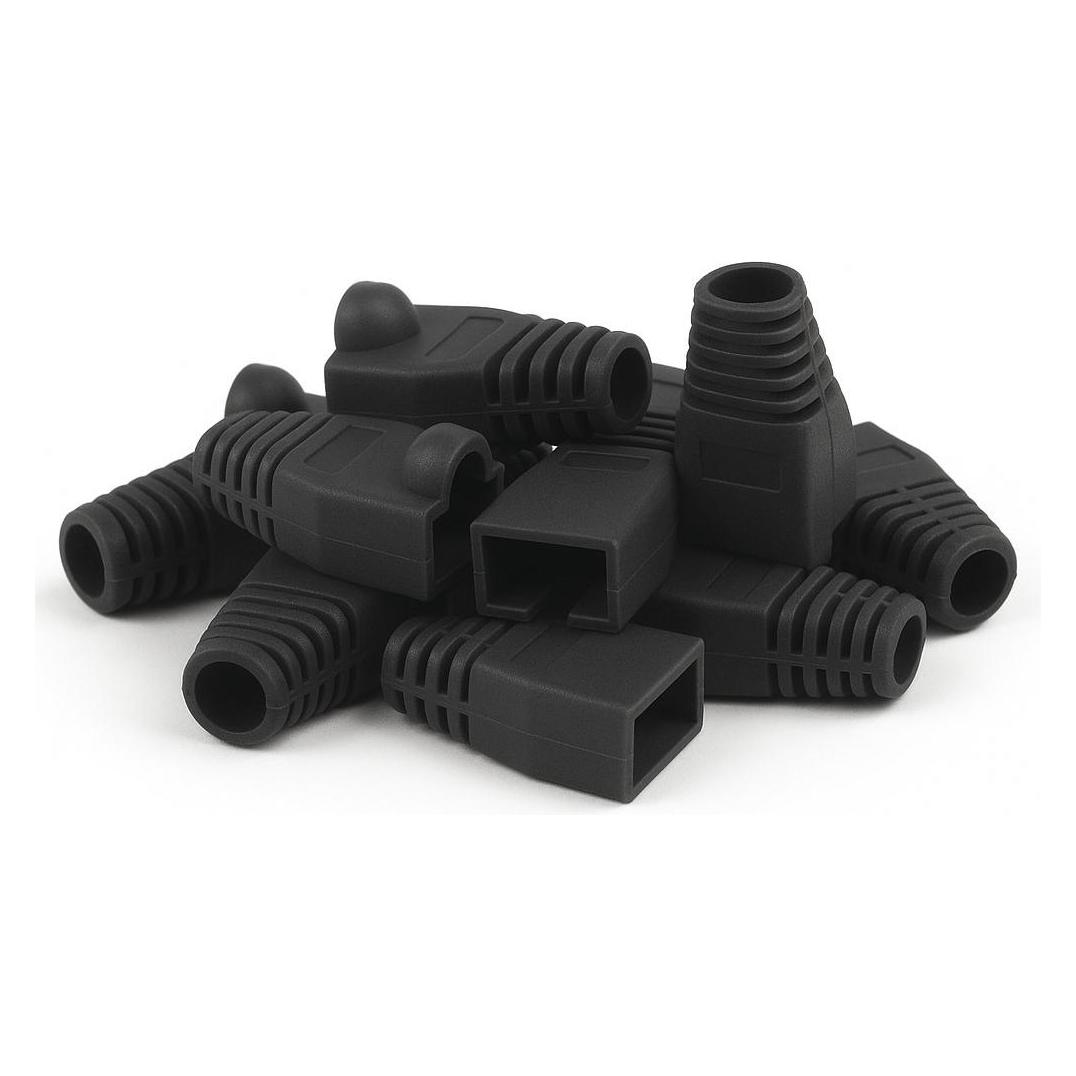 Danicom RJ45 Tule Schwarz - 10 Stück, Zubehör Netzwerk