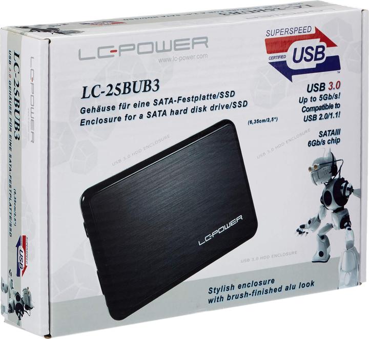 Produktbild LC-Power ext. 2.5" Gehäuse LC-25BUB3 (2.5")