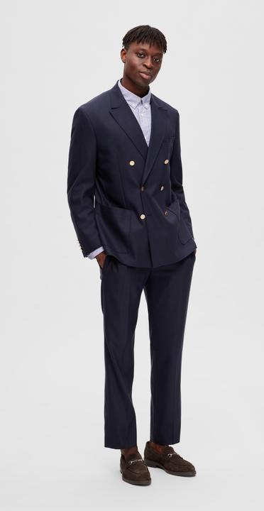 Actual product image Selected Wool Blend Double Breasted Blazer (48)