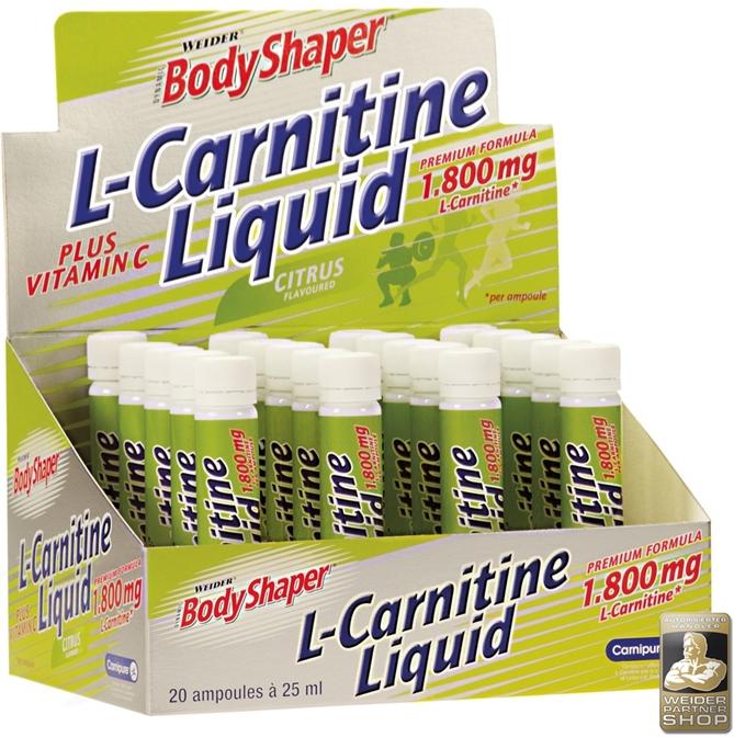 Actual product image Weider Body Shaper L-Carnitine Liquid (20 x)