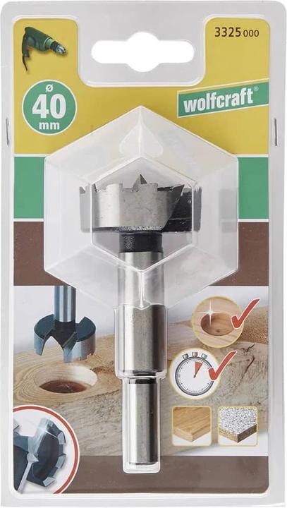 Actual product image wolfcraft wolfcraft 1 Forstnerbohrer ø40x90mm (40 millimetres)