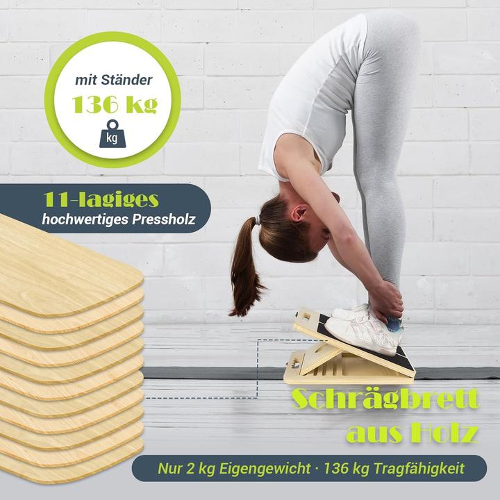 Actual product image Uopon Wadendehner Schrägbrett mit Trainingsposter