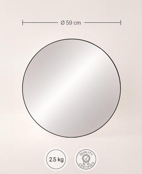 Actual product image Esmée Round wall mirror (Ø 59 cm)