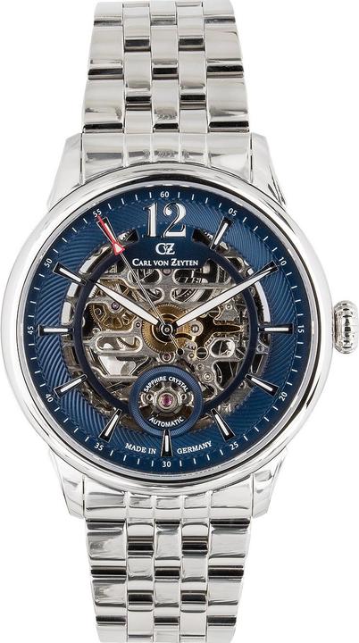 Produktbild Carl von Zeyten CVZ0080BLMS Schramberg Automatik 43mm 5ATM (Analoguhr, 43 mm)