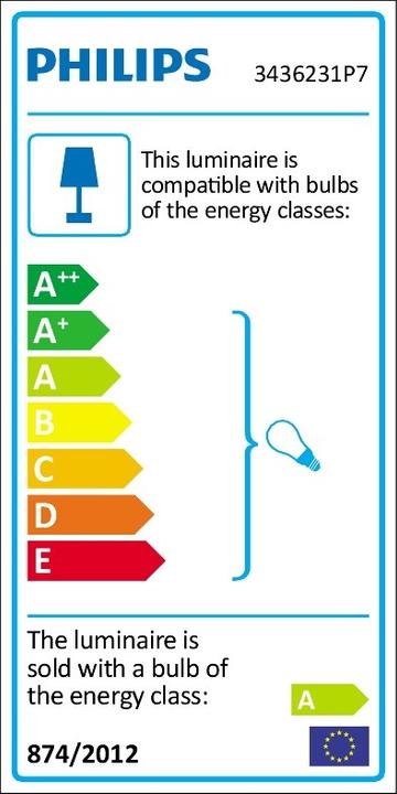 Label énergétique Philips Base de Hue Adore (250 lm, GU10)