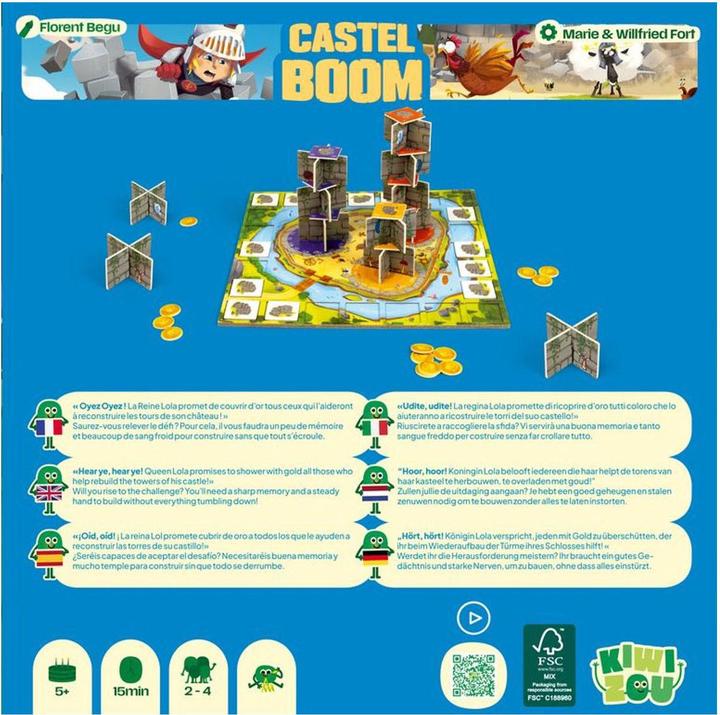 Actual product image Kiwizou Castel Boom (Multilingual, 2 - 4 Players)