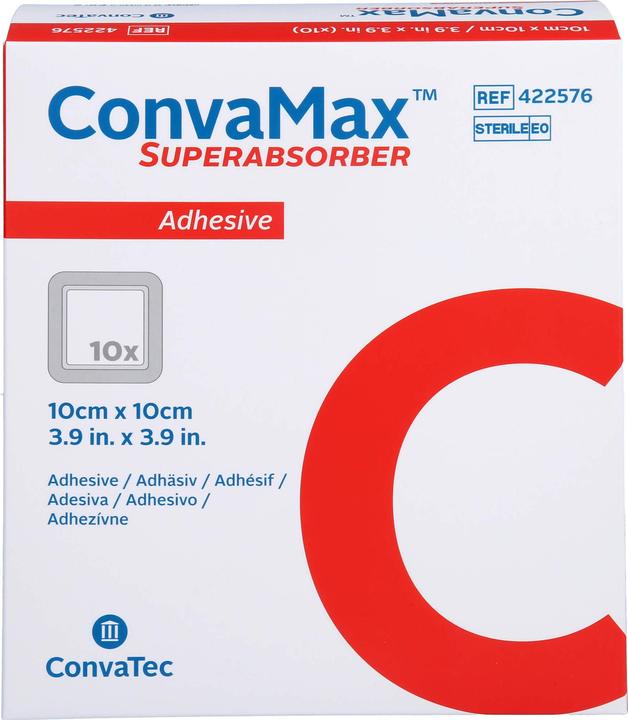 Produktbild ConvaTec Superabsorber 10x10cm adhäsiv (10x)