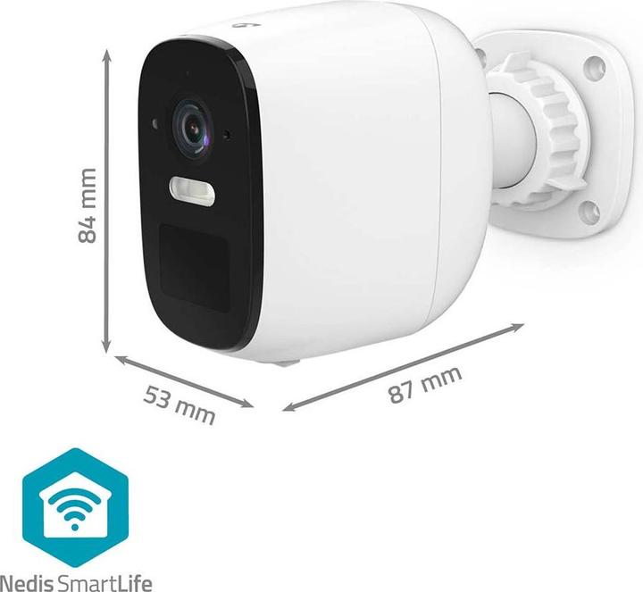 Actual product image Nedis SmartLife outdoor camera | Wi-Fi | Spotlight | 4MP Quad HD 1440p / 2560x1440 | Pan tilt | (2560 x 1440 Pixels)