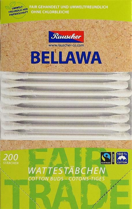 Actual product image Bellawa Fairtrade cotton buds box 200