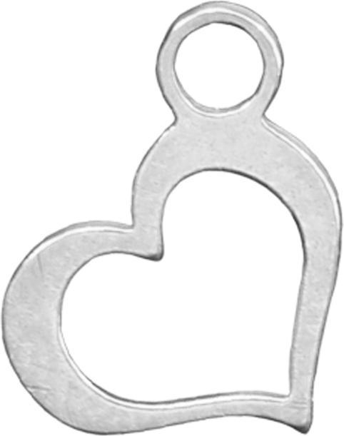 Immagine prodotto Star Piercing Anhänger silber Herz (senza ottone, Acciaio chirurgico 316L)