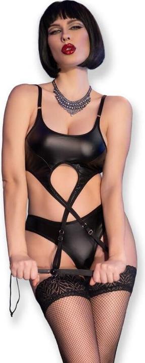 Image du produit Chili Rose Ensemble top/string/bandeau/fouet (L)