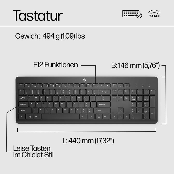 Actual product image HP 230 (DE, Wireless)