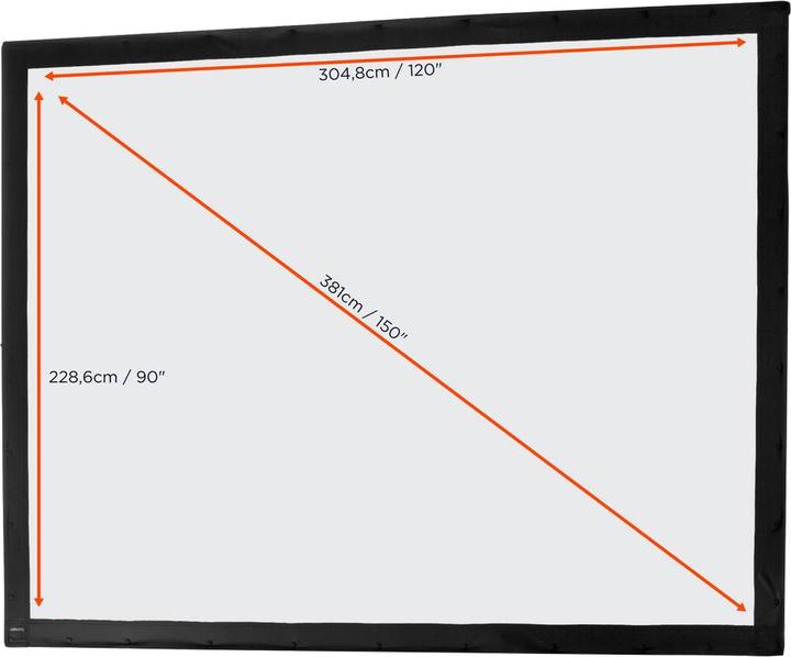 Actual product image Celexon Mobile Expert Folding Frame Screen - Screen - 381 cm (150") (150", 4:3)