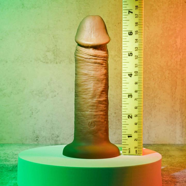 Actual product image Evolved 6 Inch Vibrating Dong by - Brown