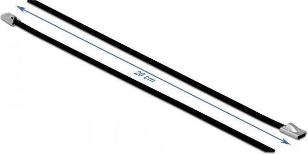 Immagine prodotto Delock Fascette in acciaio inox 200x4,6 10 pz. (Fascette in metallo, 200 mm, 10 pz.)