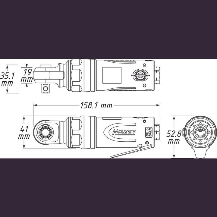 Produktbild HAZET Schlag-Ratschenschrauber 9021SR-1 (3/8")