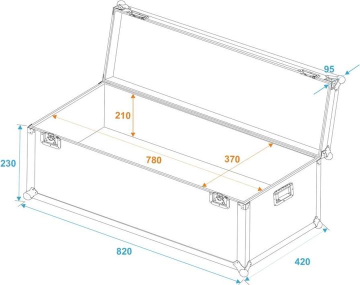 Actual product image Roadinger UniversalTransportCase 80x (Universal)