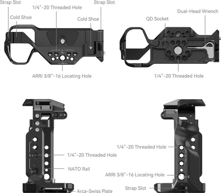 Image du produit SmallRig Cage pour Sony Alpha 7 III / Alpha 7R III 2087D (Cage)